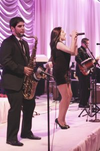 wedding band performing