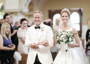 walking down the aisle