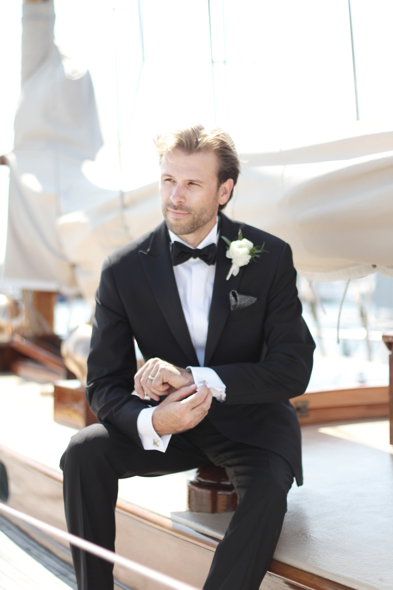 groom on sailboat