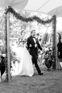 bride groom intro into reception