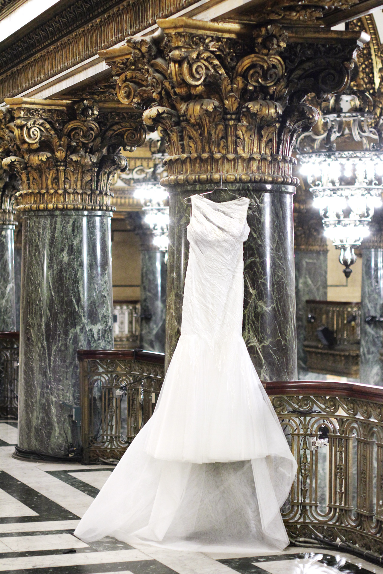 wedding gown at carnegie
