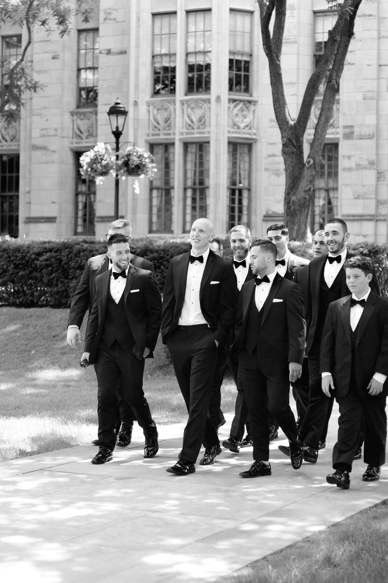 groomsmen at Heinz Chapel Pittsburgh