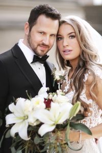 beautiful newlyweds in pittsburgh pa